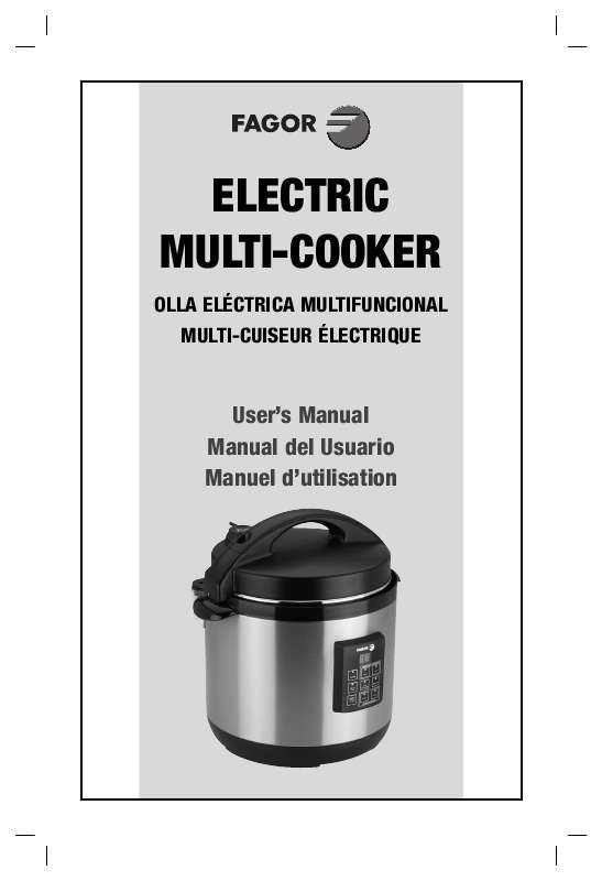 Guide utilisation  FAGOR ELECTRIC MULTI-COOKER  de la marque FAGOR