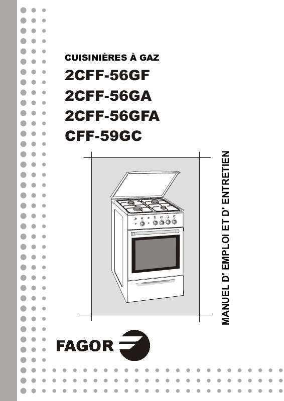 Guide utilisation  FAGOR 2CFF-56GA  de la marque FAGOR