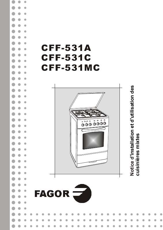 Guide utilisation  FAGOR CFF-531A  de la marque FAGOR