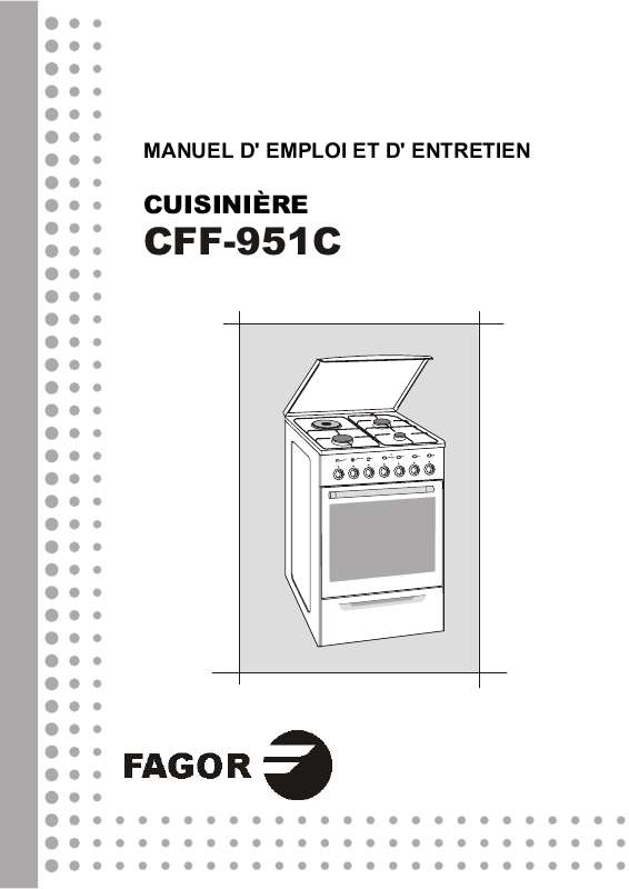 Guide utilisation  FAGOR CFF-951C  de la marque FAGOR