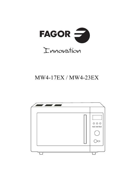 Guide utilisation FAGOR MW4-17EX de la marque FAGOR
