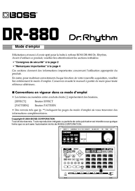 Guide utilisation  ROLAND DR-880  de la marque ROLAND