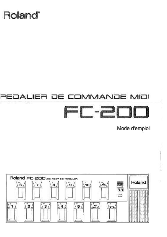 Guide utilisation  ROLAND FC-200  de la marque ROLAND