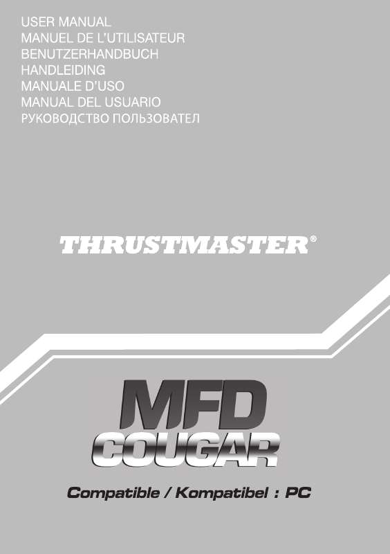 Guide utilisation THRUSTMASTER MFD COUGAR PACK  de la marque THRUSTMASTER
