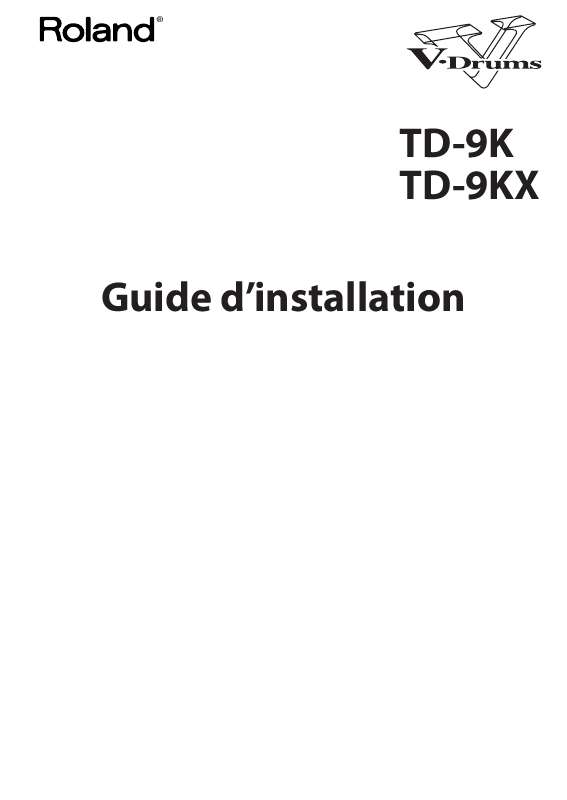 Guide utilisation  ROLAND TD-9K  de la marque ROLAND