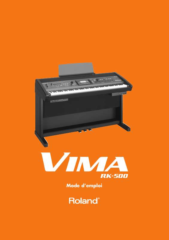 Guide utilisation  ROLAND VIMA RK-500  de la marque ROLAND