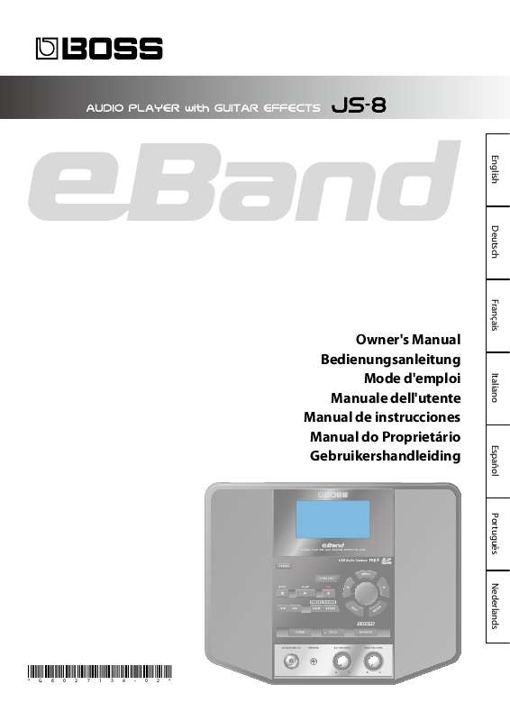 Guide utilisation  ROLAND EBAND JS-8  de la marque ROLAND