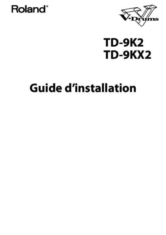 Guide utilisation  ROLAND TD-9KX2  de la marque ROLAND