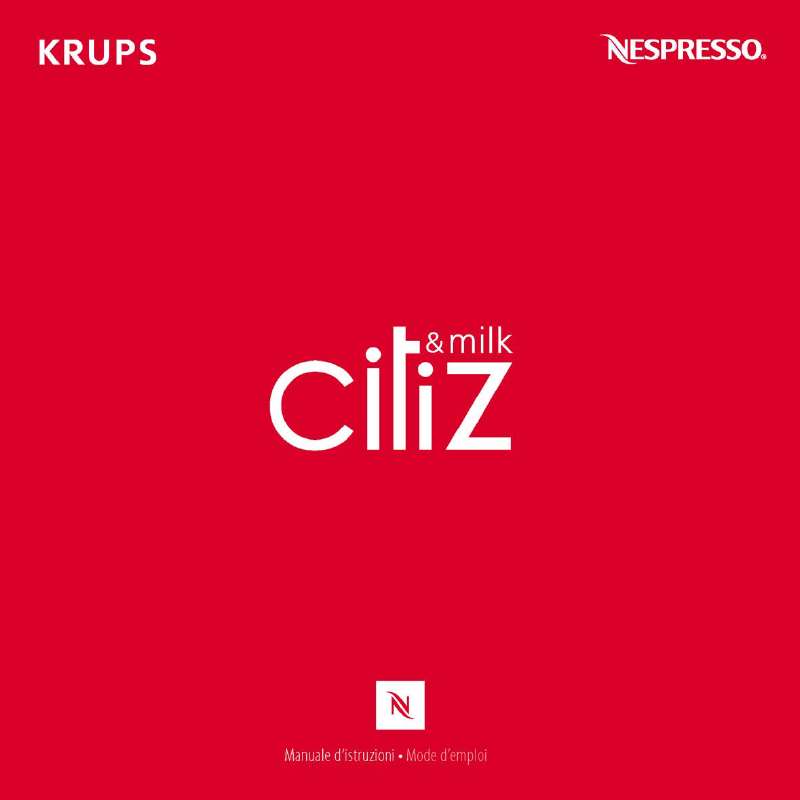 Guide utilisation KRUPS CITIZ AND MILK  - EXTENDED USER GUIDE de la marque KRUPS