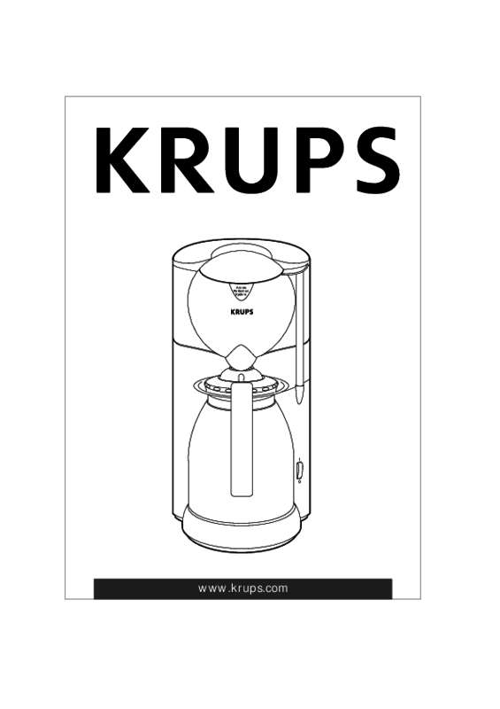 Guide utilisation KRUPS F197 de la marque KRUPS
