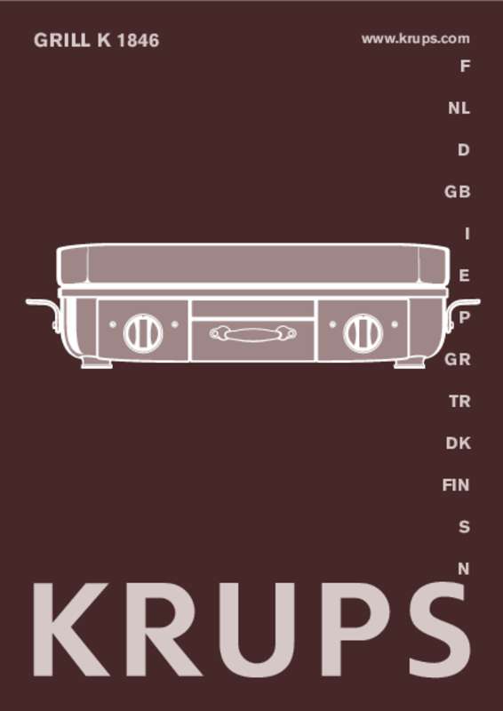 Guide utilisation KRUPS GRIL YY8405 FD de la marque KRUPS