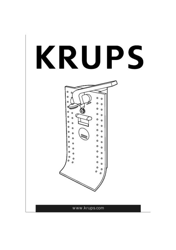 Guide utilisation KRUPS GVE1 de la marque KRUPS