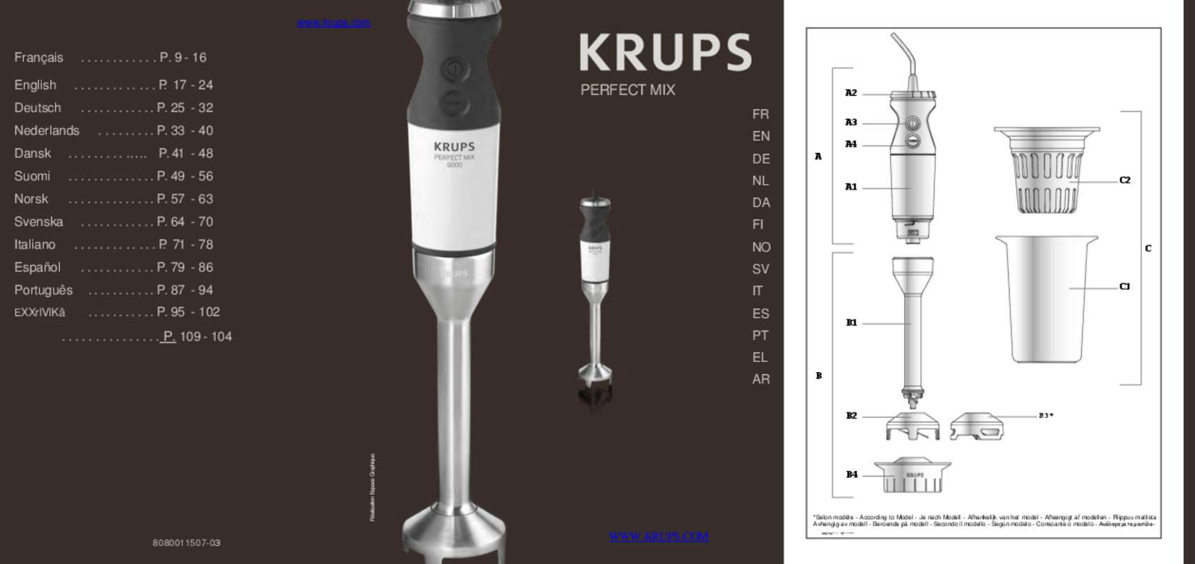 Guide utilisation KRUPS HZ5051 de la marque KRUPS
