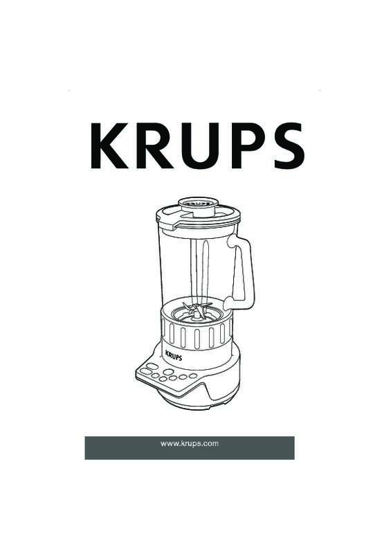 Guide utilisation KRUPS YY8503 de la marque KRUPS