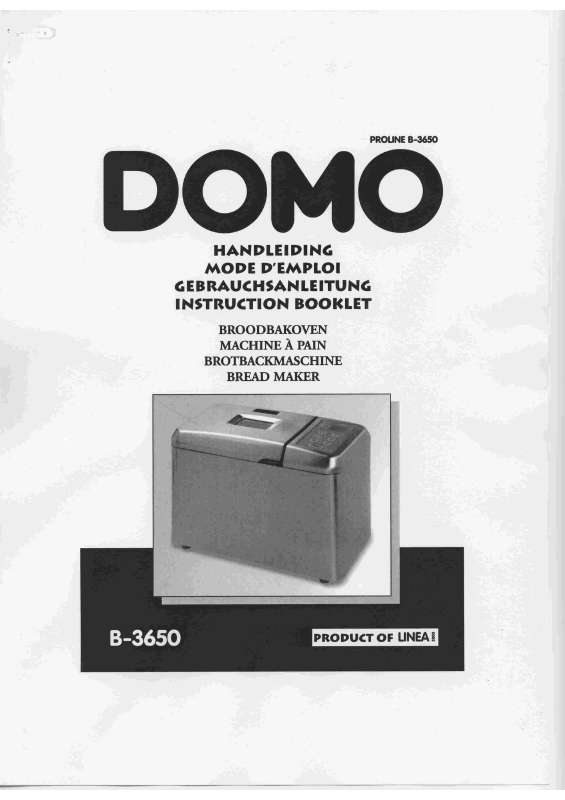 Guide utilisation DOMO B3650 de la marque DOMO