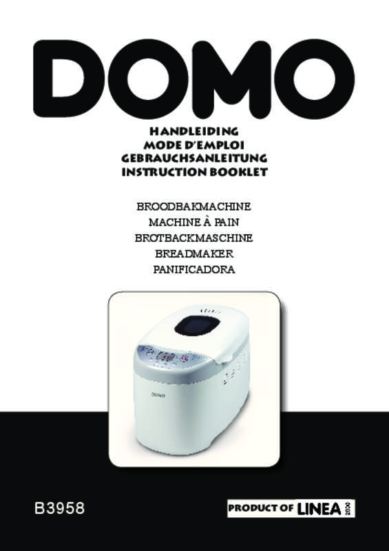 Guide utilisation DOMO B3958 de la marque DOMO