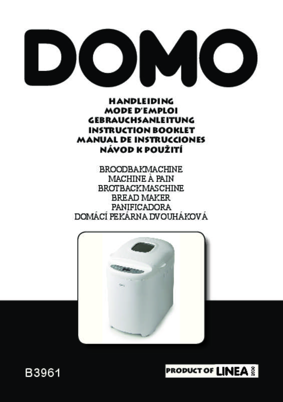 Guide utilisation DOMO B3961 de la marque DOMO