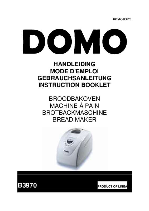 Guide utilisation DOMO B3970 de la marque DOMO