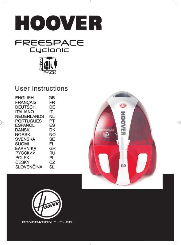 Guide utilisation  HOOVER FREESPACE CYCLONIC  de la marque HOOVER