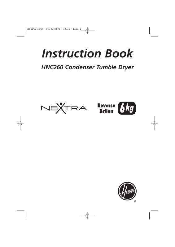 Guide utilisation  HOOVER HNC260  de la marque HOOVER