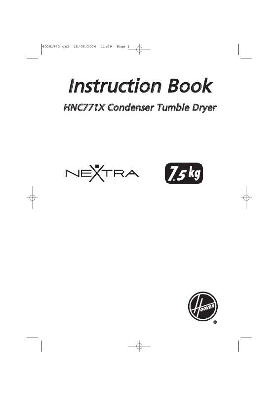 Guide utilisation  HOOVER HNC771X  de la marque HOOVER