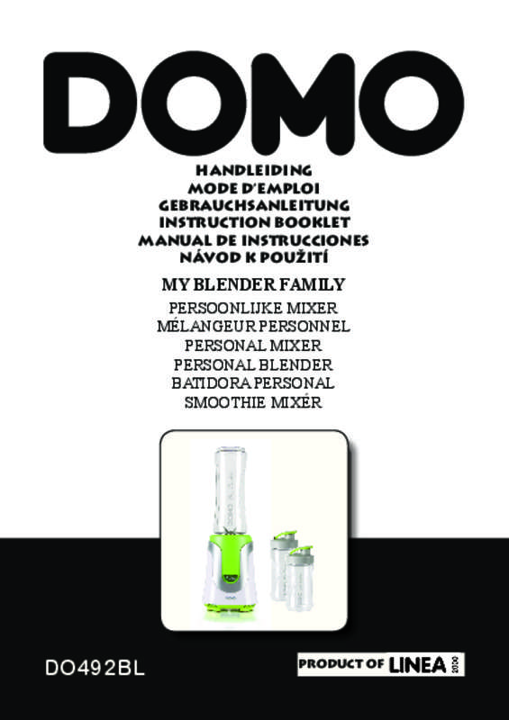 Guide utilisation DOMO MY BLENDER DO492BL  de la marque DOMO