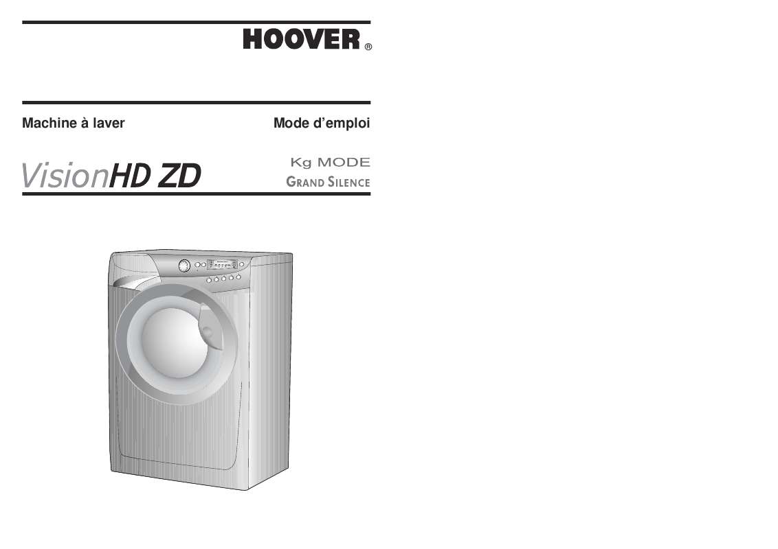 Guide utilisation  HOOVER VISION HD ZD  de la marque HOOVER