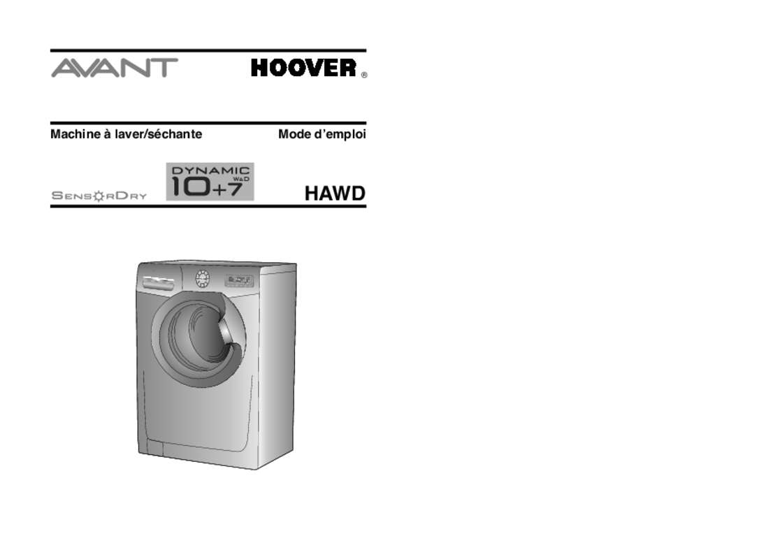 Guide utilisation HOOVER HAWD 10746  de la marque HOOVER
