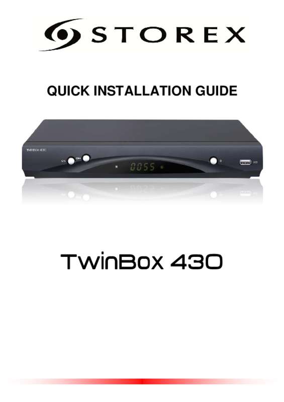Guide utilisation STOREX TWINBOX 430  de la marque STOREX