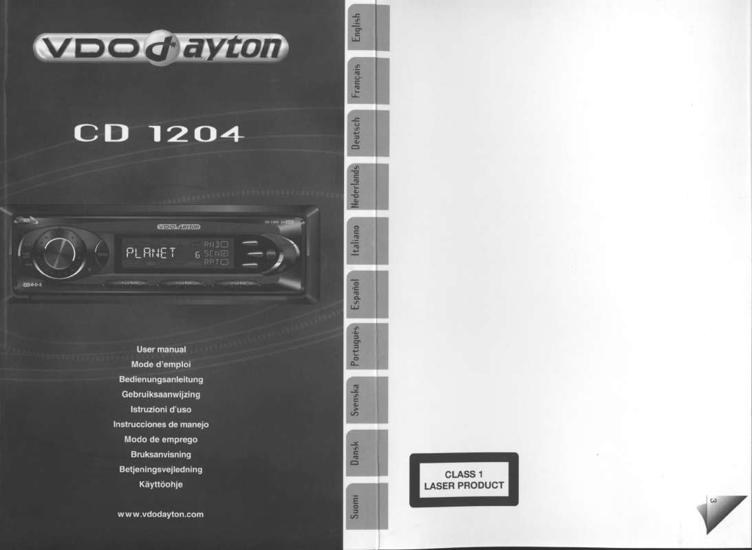 Guide utilisation VDO DAYTON CD 1204  de la marque VDO DAYTON