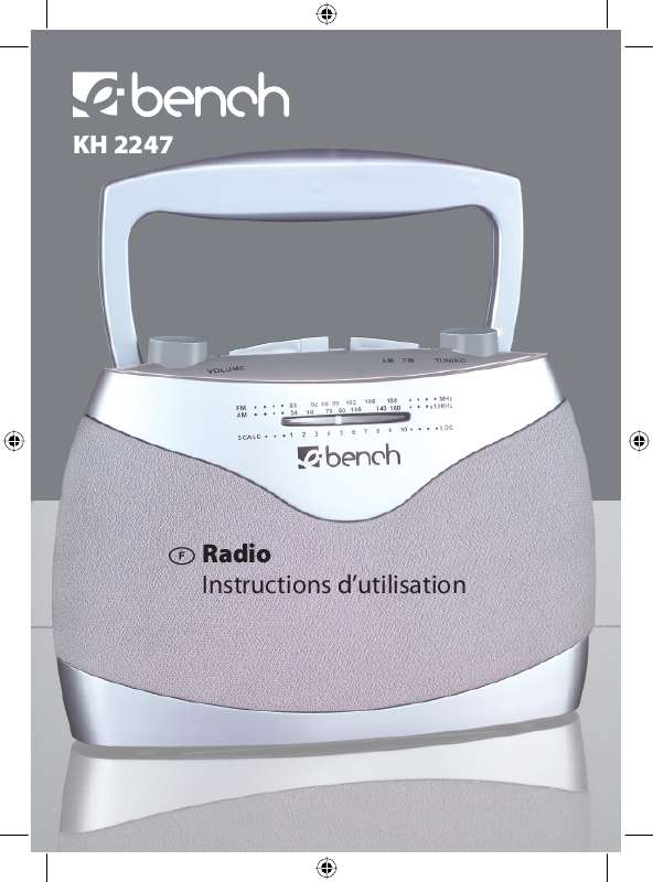 Guide utilisation  KOMPERNASS EBENCH KH 2247 RADIO ANALOGIQUE OUC  de la marque KOMPERNASS