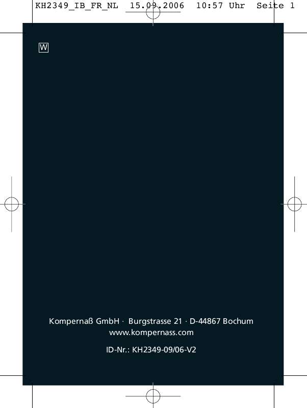 Guide utilisation  KOMPERNASS EBENCH KH 2349 CASQUE ECOUTEUR SPORT  de la marque KOMPERNASS