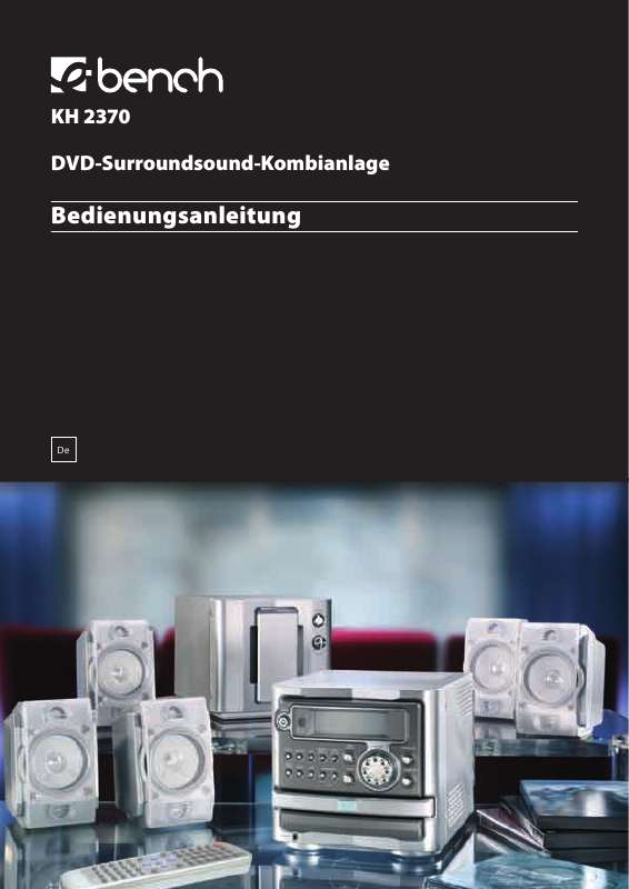 Guide utilisation  KOMPERNASS EBENCH KH 2370 INSTALLATION COMBINEE DVD A SON SURROUND  de la marque KOMPERNASS