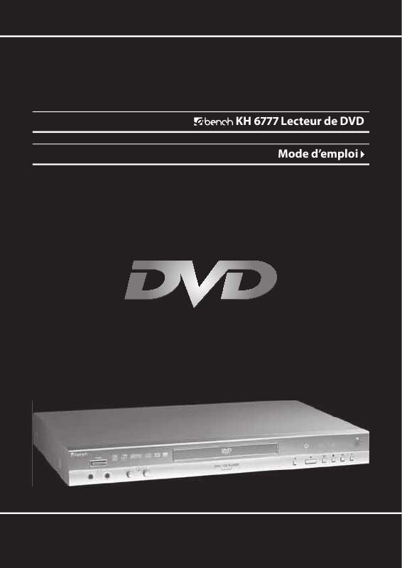 Guide utilisation  KOMPERNASS EBENCH KH 6777 LECTEUR DE DVD  de la marque KOMPERNASS