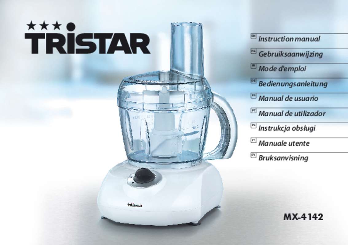 Guide utilisation TRISTAR MX-4142 de la marque TRISTAR