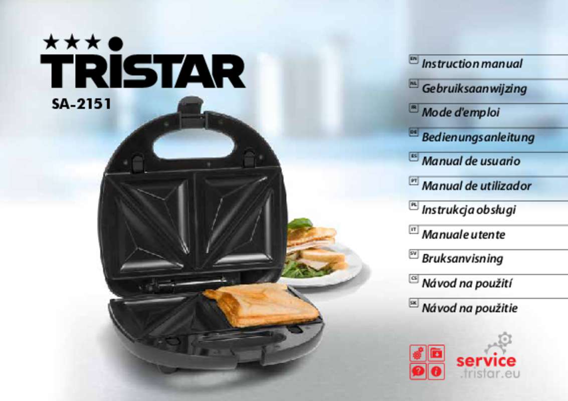 Guide utilisation TRISTAR SA-2151  de la marque TRISTAR