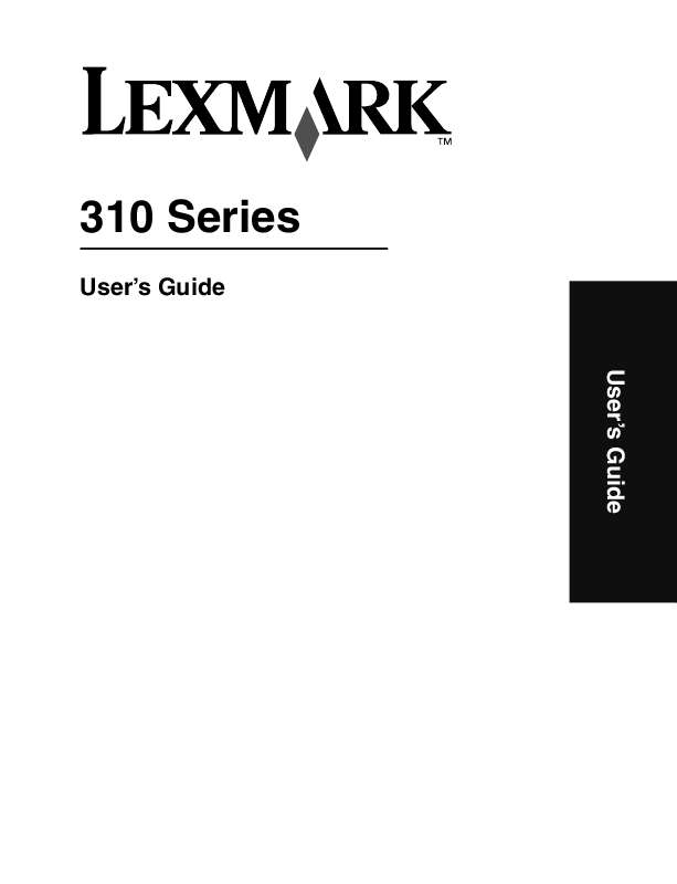 Guide utilisation LEXMARK P315  de la marque LEXMARK
