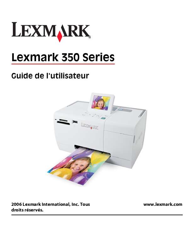 Guide utilisation LEXMARK P350  de la marque LEXMARK