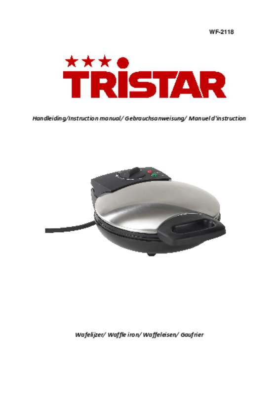 Guide utilisation TRISTAR WF-2118  de la marque TRISTAR