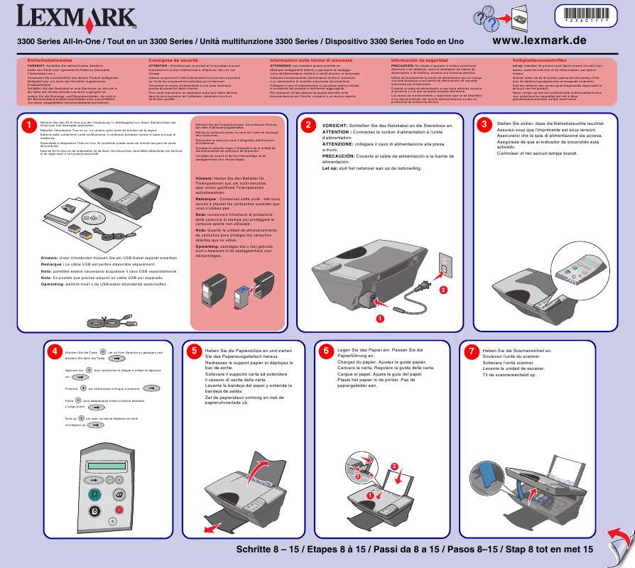 Guide utilisation LEXMARK X3350  de la marque LEXMARK