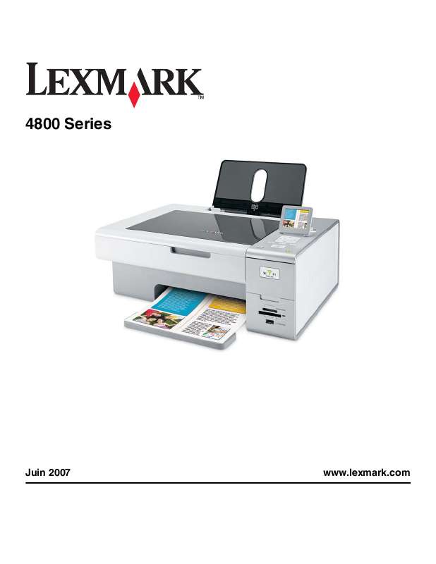Guide utilisation LEXMARK X4875  de la marque LEXMARK