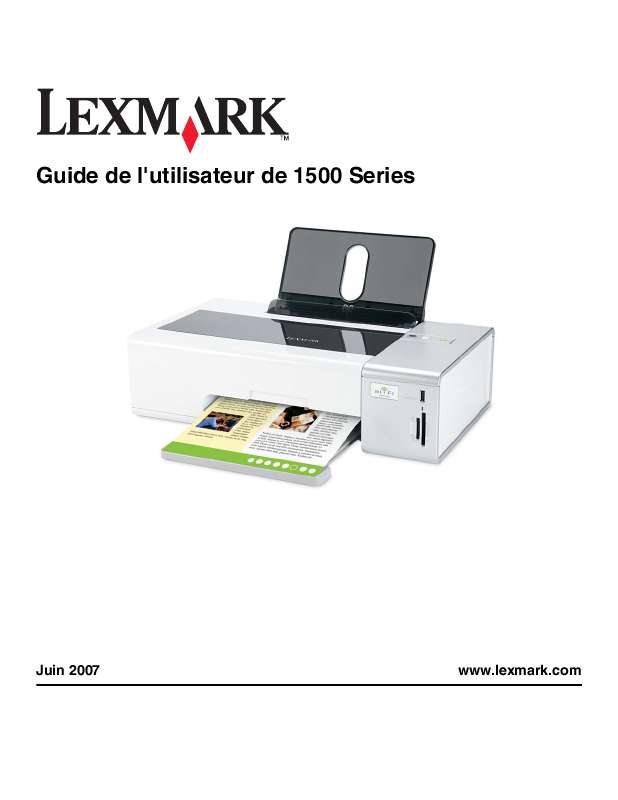 Guide utilisation LEXMARK Z1520  de la marque LEXMARK