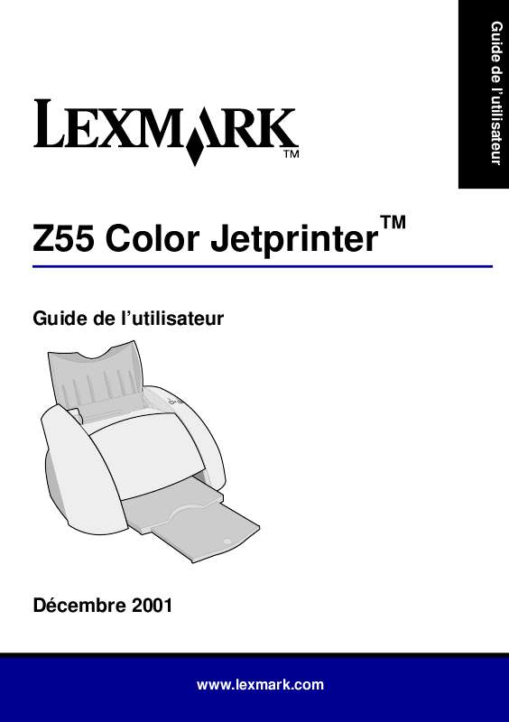 Guide utilisation LEXMARK Z55  de la marque LEXMARK