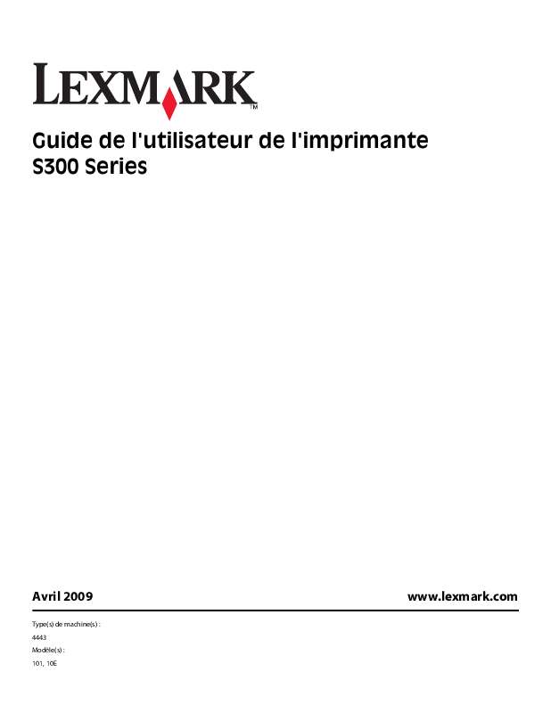 Guide utilisation LEXMARK IMPACT S300  de la marque LEXMARK