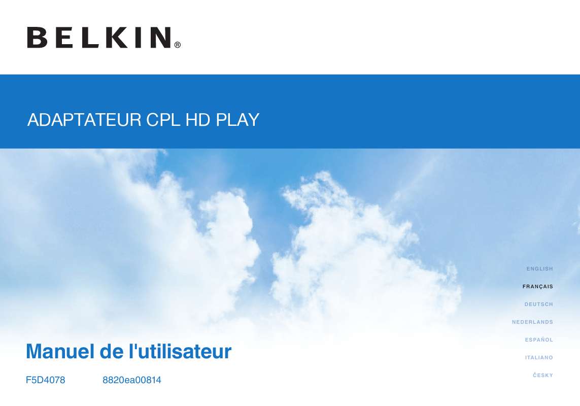 Guide utilisation  BELKIN F5D4078  de la marque BELKIN