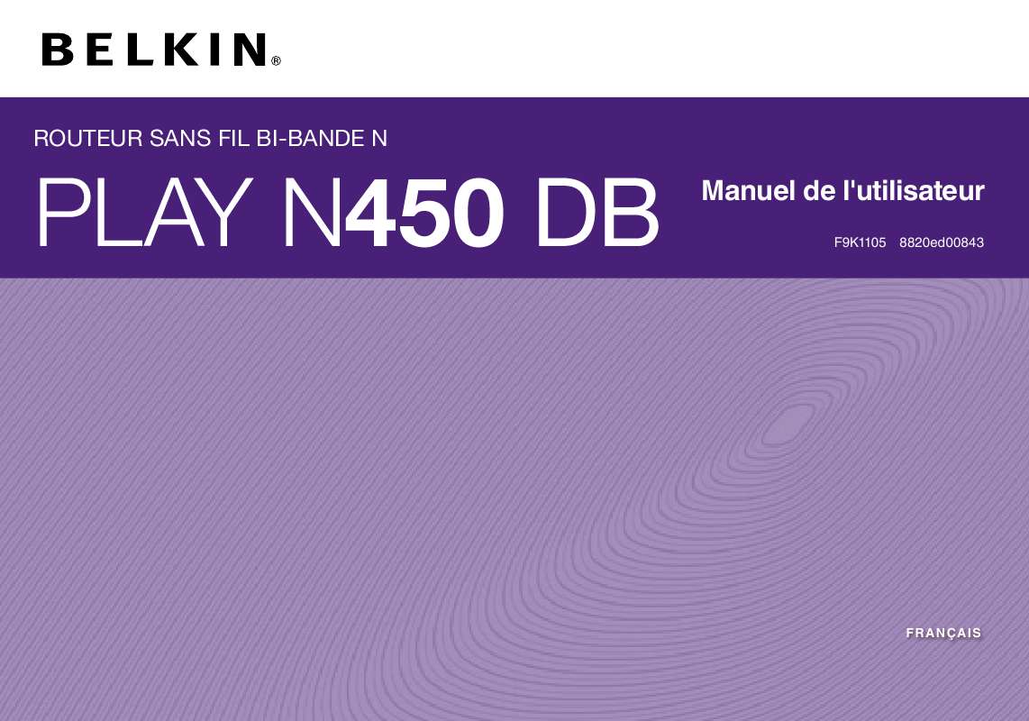 Guide utilisation BELKIN PLAY N450 DB  de la marque BELKIN