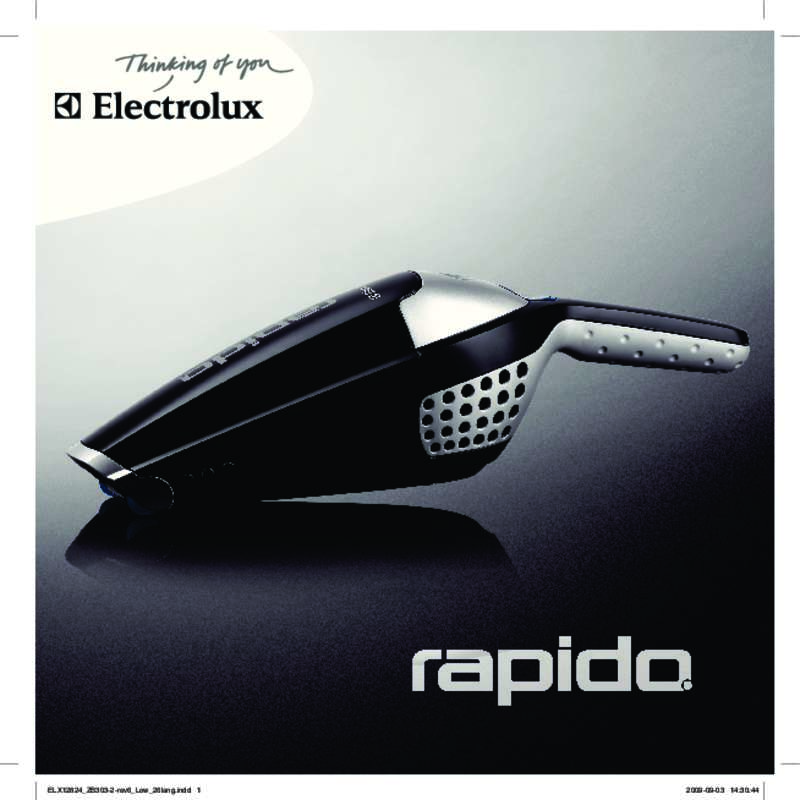 Guide utilisation ELECTROLUX RAPIDO ZB3103  de la marque ELECTROLUX