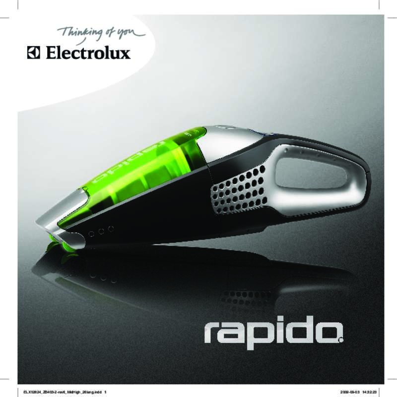 Guide utilisation ELECTROLUX RAPIDO ZB4112  de la marque ELECTROLUX
