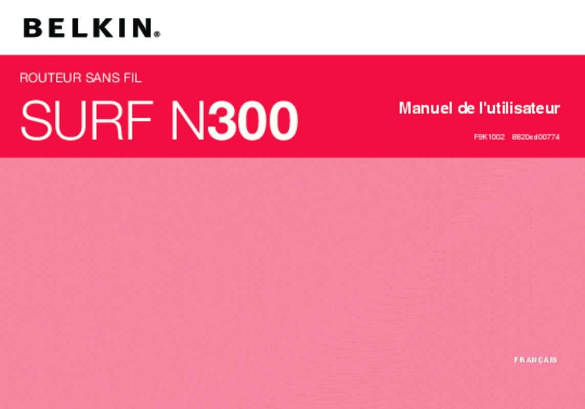 Guide utilisation BELKIN SHARE N300 WIRELESS  de la marque BELKIN