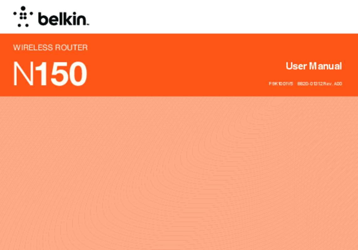 Guide utilisation BELKIN WIFI SURF N150  de la marque BELKIN